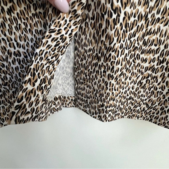 J. McLaughlin Anne Dress Tan Micro Animal Print Sheath Sleeveless Size 2 - Picture 10 of 12